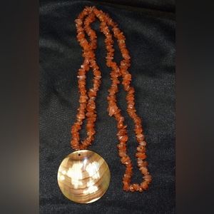 Orange Shell Necklace